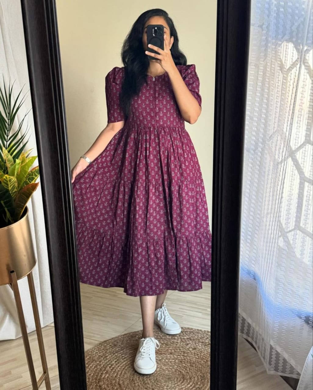 New Stylish Premium Party Dress Purple