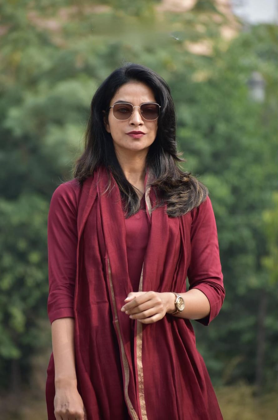 Premium Cotton Maroon Kurta Pant With Dupatta Set