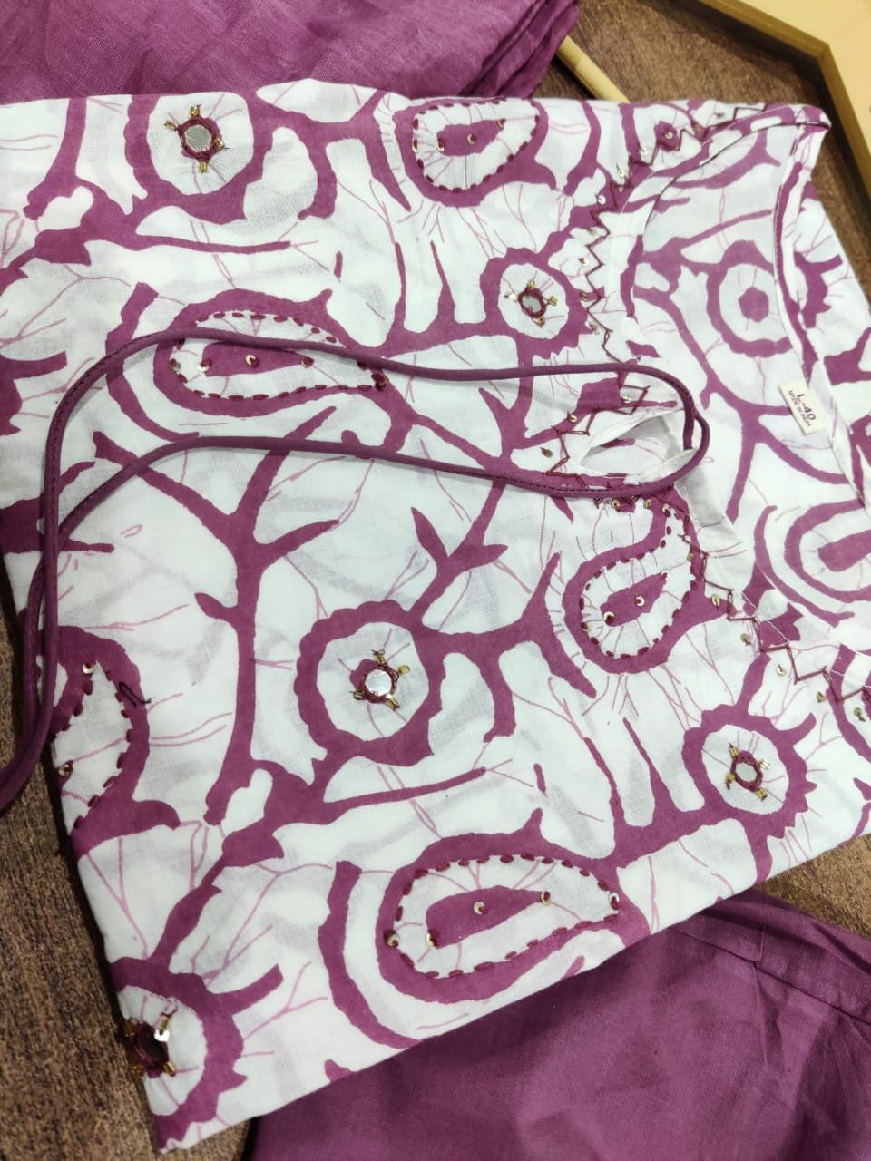 Pure Cotton Kurta And Pants With Dupatta