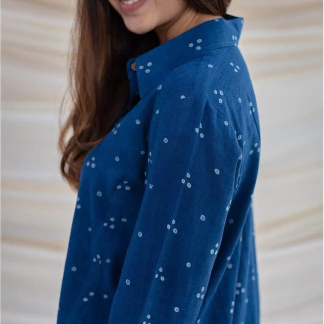 Pure Cotton New Printed Kurta Pant Set Blue