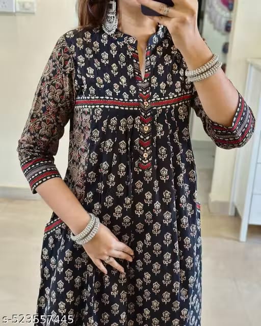 Myra A-line Kurta with Pant and Dupatta Set