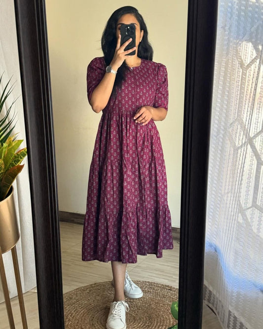 New Stylish Premium Party Dress Purple