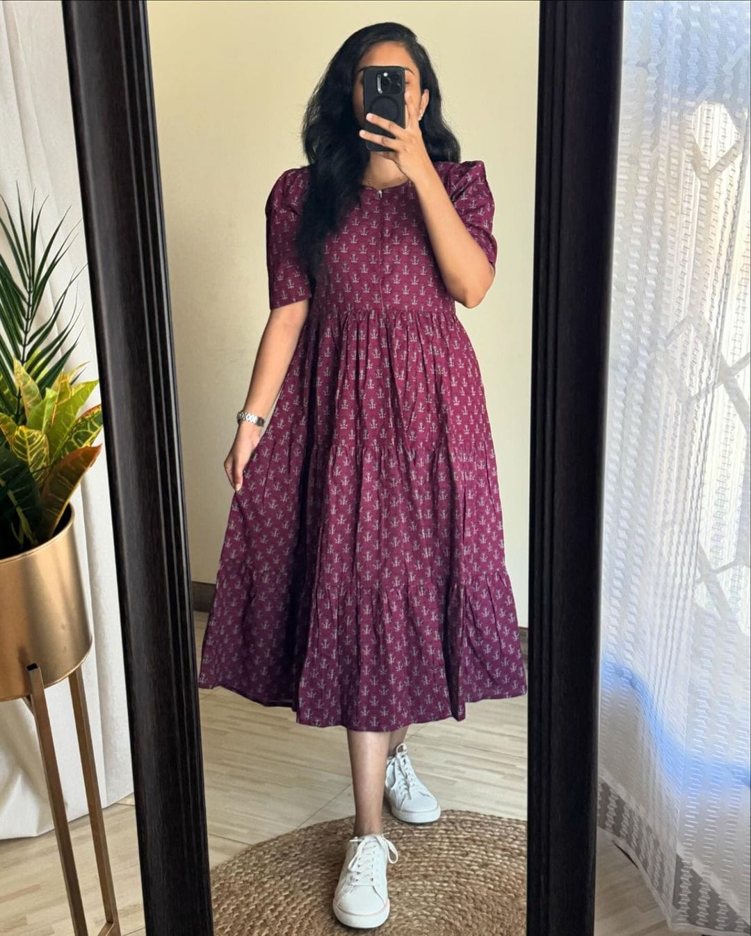 New Stylish Premium Party Dress Purple
