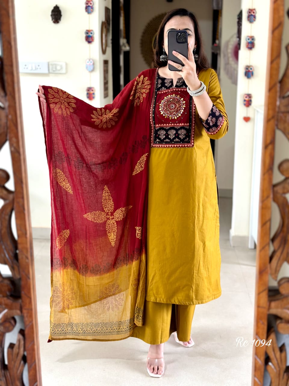 Ayara Yellow Kurta Pant With Dupatta