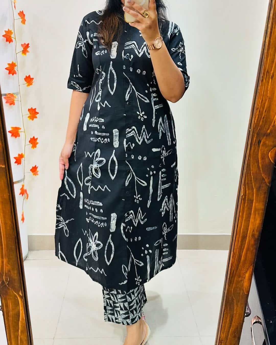 Nisha Black Zigzag Co-Ord Set