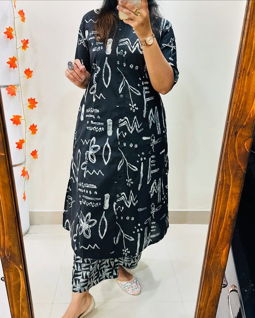 Nisha Black Zigzag Co-Ord Set