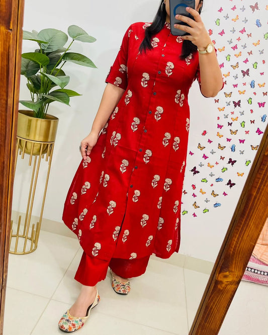 Ivana Red Co-Ord Set