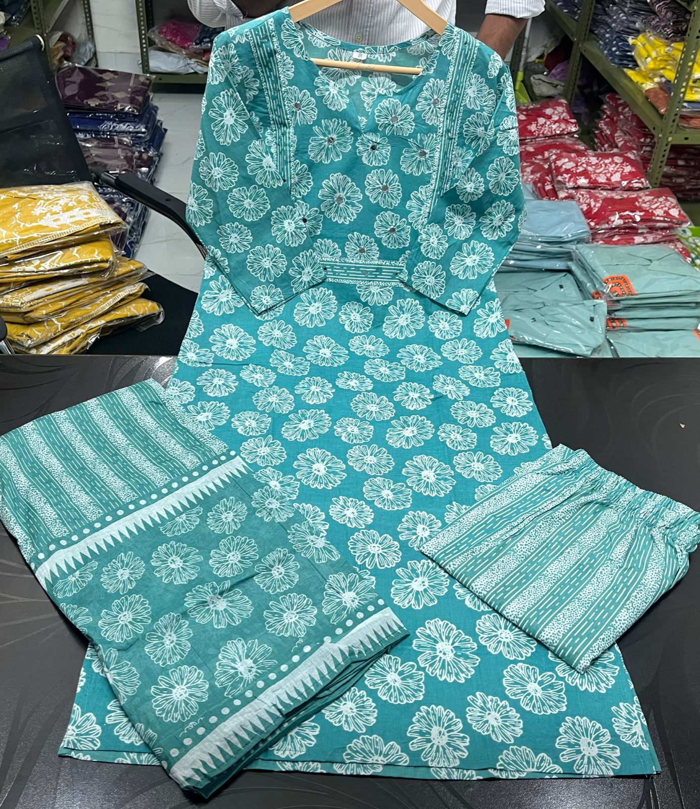Tisha New Designer Kurta Pant with Dupatta Set Green