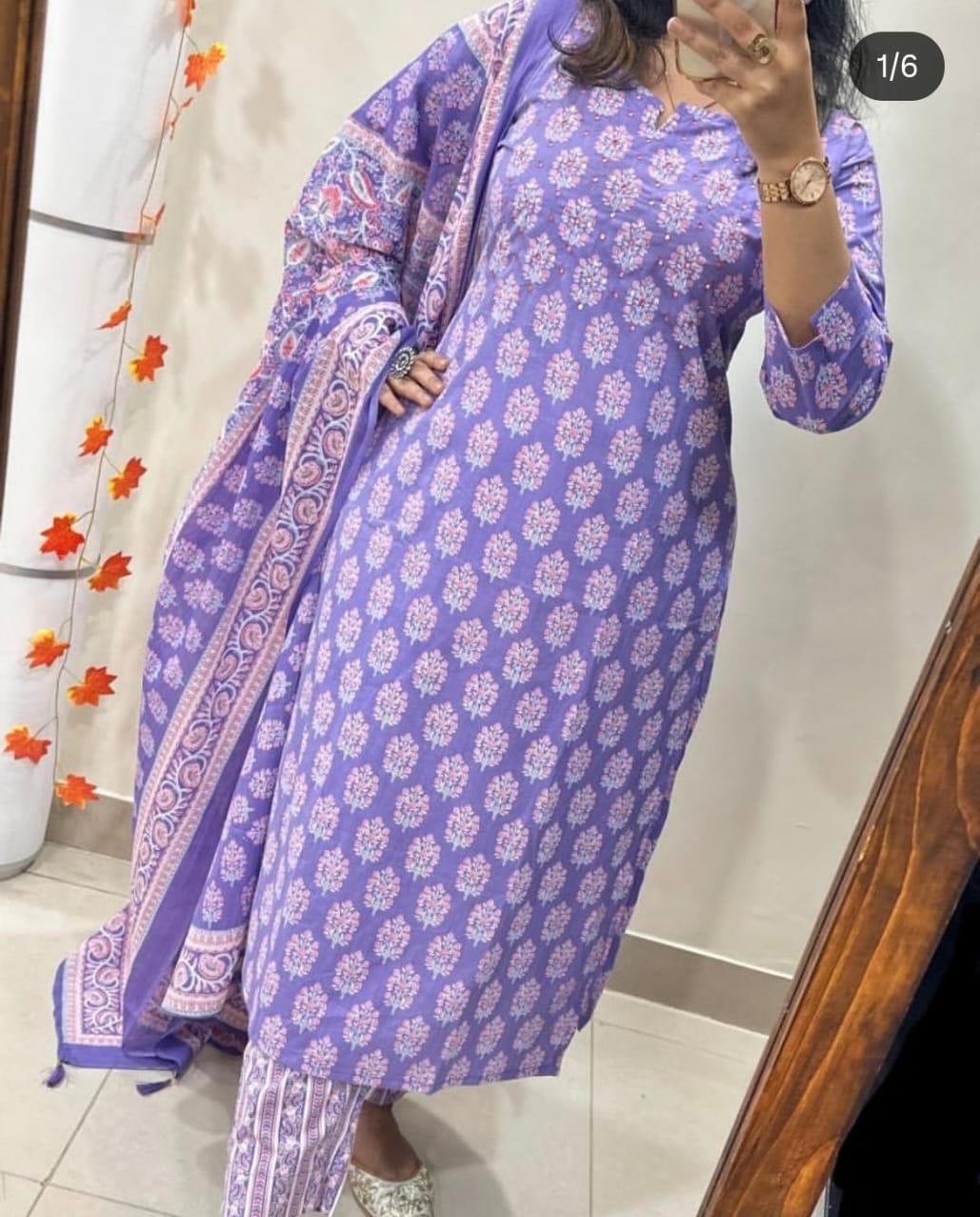 Inaya New Designer Kurta Pant With Dupatta Set Purple