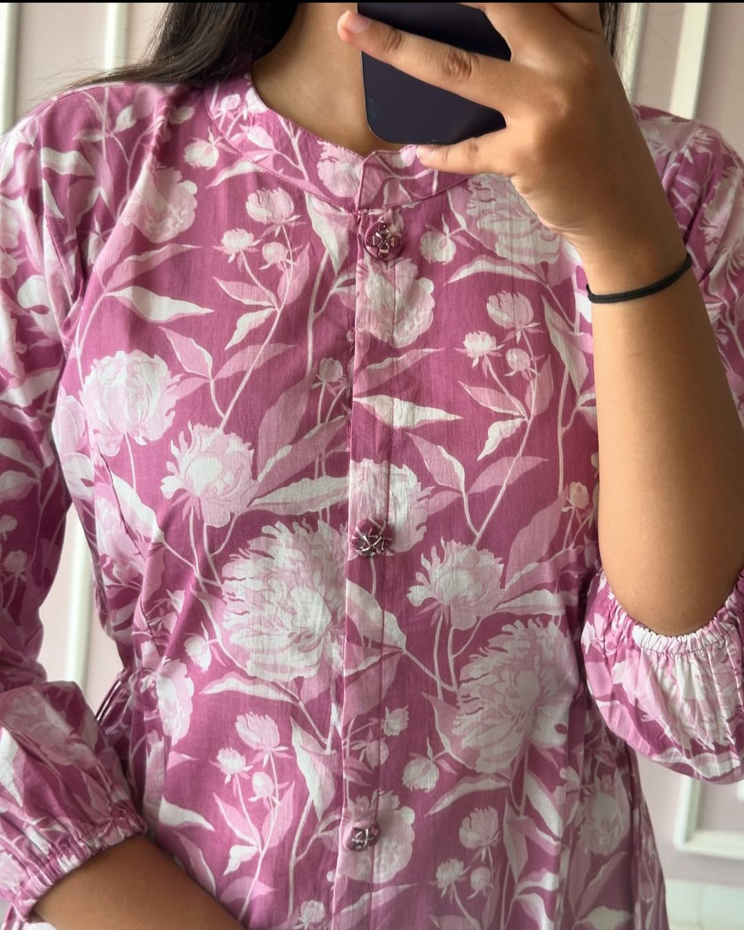 Cotton Flared Special Cotton Dress Pink
